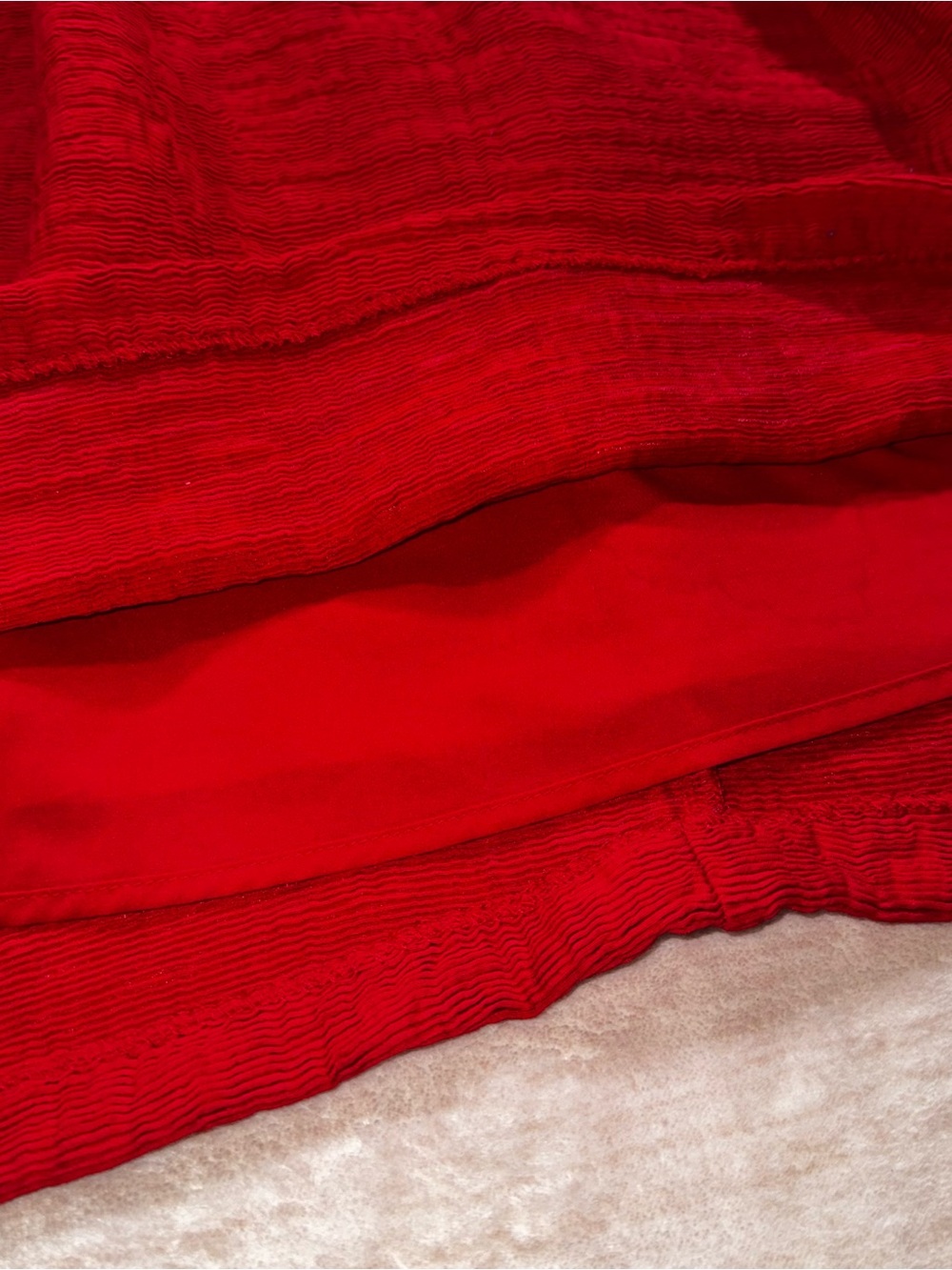 The Limited Red Sleeveless Pleated Midi Dress - Picture 9 of 15